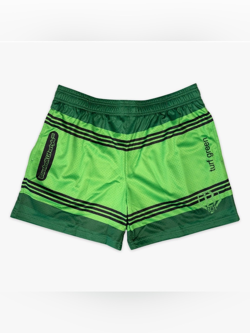 *NEW Baseball Lifestyle 101 Crayon Shorts Turf Green